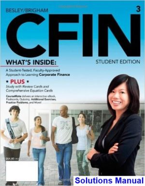 CFIN 3 3rd Edition Besley Solutions Manual