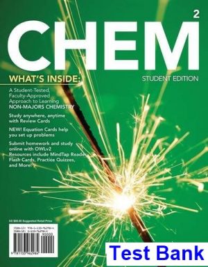 CHEM 2 Chemistry in Your World 2nd Edition Hogg Test Bank