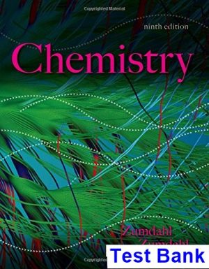 Chemistry 9th Edition Zumdahl Test Bank