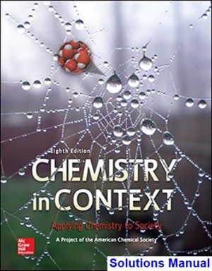 Chemistry in Context Applying Chemistry to Society 8th Edition American Chemical Society Solutions Manual
