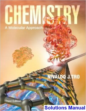 Chemistry A Molecular Approach 3rd Edition Tro Solutions Manual