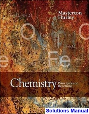 Chemistry Principles and Reactions 8th Edition Masterton Solutions Manual