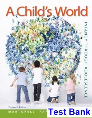 Childs World 13th Edition Martorell Test Bank