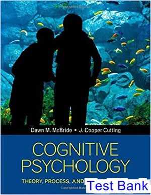 Cognitive Psychology Theory Process and Methodology 1st Edition McBride Test Bank