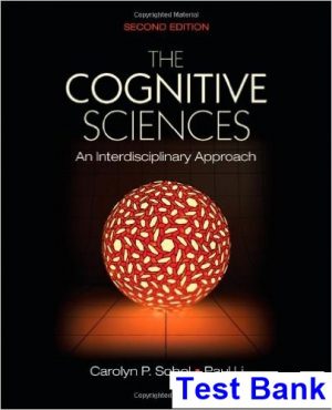 Cognitive Sciences 2nd Edition Sobel Test Bank