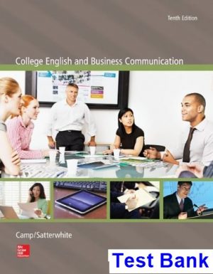College English and Business Communication 10th Edition Camp Test Bank