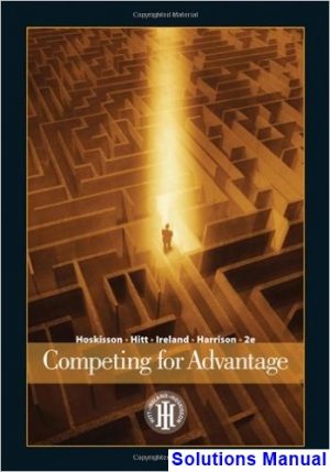 Competing for Advantage 2nd Edition Hoskisson Solutions Manual