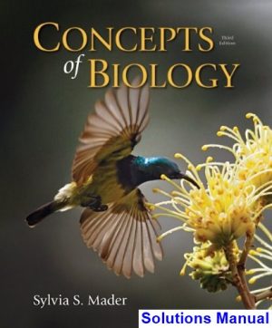 Concepts of Biology 3rd Edition Mader Solutions Manual