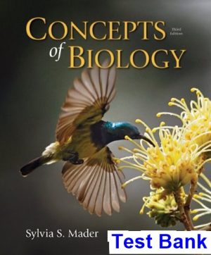 Concepts of Biology 3rd Edition Mader Test Bank