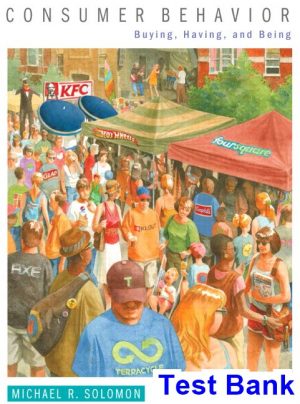 Consumer Behavior Buying Having and Being 11th Edition Solomon Test Bank