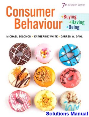 Consumer Behaviour Buying Having and Being Canadian 7th Edition Solomon Solutions Manual