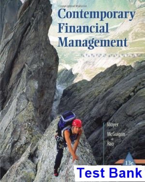 Contemporary Financial Management 13th Edition Moyer Test Bank