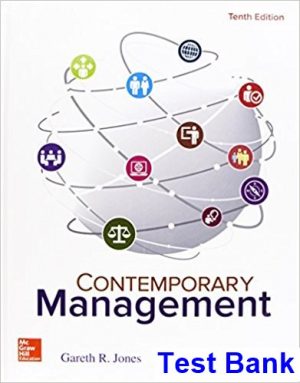 Contemporary Management 10th Edition Jones Test Bank