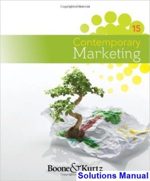 Contemporary Marketing 15th Edition Boone Solutions Manual