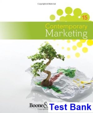 Contemporary Marketing 15th Edition Boone Test Bank
