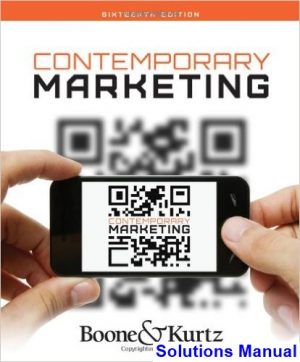 Contemporary Marketing 16th Edition Boone Solutions Manual