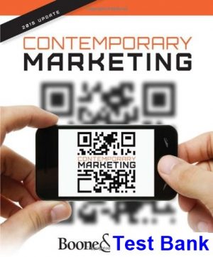 Contemporary Marketing Update 2015 16th Edition Boone Test Bank