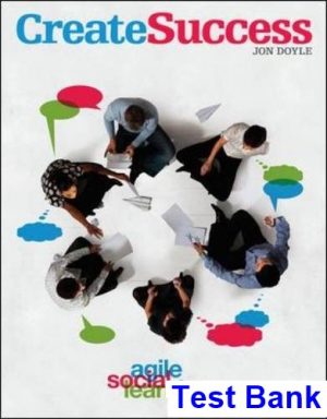 Create Success 1st Edition Jon Doyle Test Bank