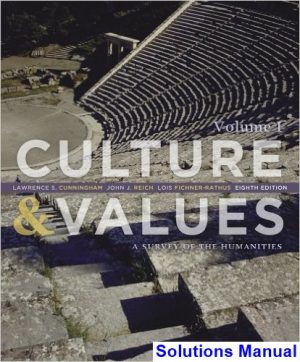 Culture and Values A Survey of the Humanities 8th Edition Cunningham Solutions Manual