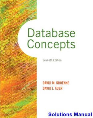 Database Concepts 7th Edition Kroenke Solutions Manual