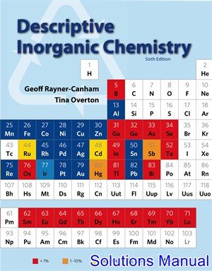 Descriptive Inorganic Chemistry 6th Edition Rayner Canham Solutions Manual