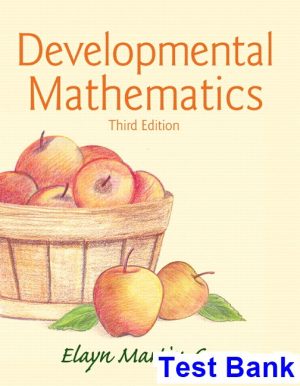 Developmental Mathematics 3rd Edition Martin Gay Test Bank