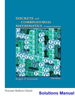 Discrete and Combinatorial Mathematics 5th Edition Grimaldi Solutions Manual