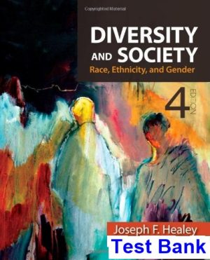 Diversity and Society Race Ethnicity and Gender 4th Edition Healey Test Bank