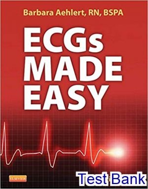 Ecgs Made Easy 5th Edition Aehlert Test Bank