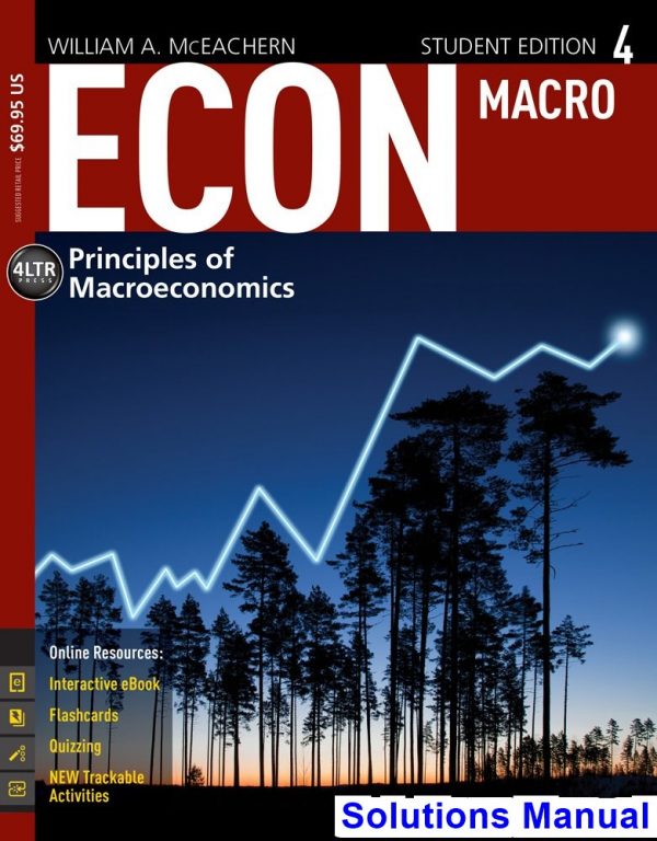 ECON Macroeconomics 4 4th Edition McEachern Solutions Manual