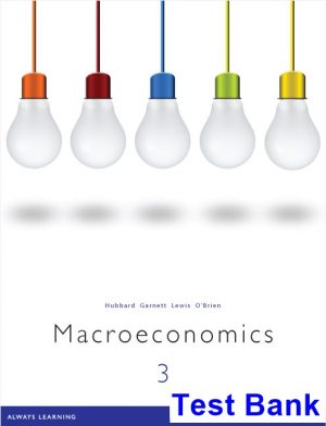 Economics 3rd Edition Hubbard Test Bank