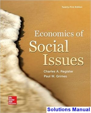 Economics of Social Issues 21st Edition Register Solutions Manual
