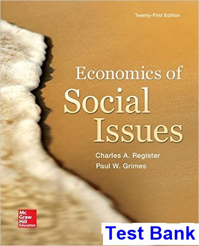 Economics of Social Issues 21st Edition Register Test Bank