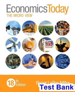 Economics Today The Micro View 18th Edition Miller Test Bank
