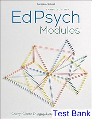 EdPsych Modules 3rd Edition Durwin Test Bank