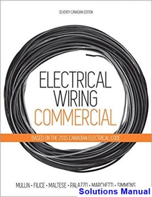 Electrical Wiring Residential Canadian 7th Edition Mullin Solutions Manual