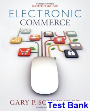Electronic Commerce 11th Edition Gary Schneider Test Bank