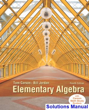 Elementary Algebra 4th Edition Carson Solutions Manual