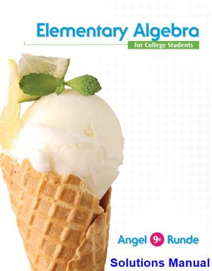 Elementary Algebra For College Students 9th Edition Angel Solutions Manual