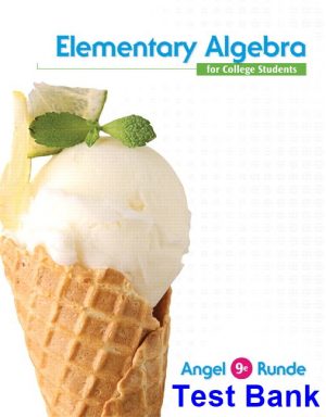 Elementary Algebra For College Students 9th Edition Angel Test Bank