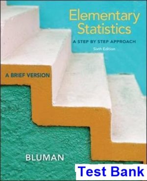 Elementary Statistics A Brief 6th Edition Bluman Test Bank