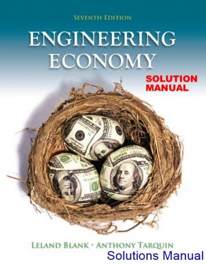Engineering Economy 7th Edition Blank Solutions Manual