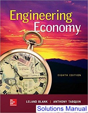 Engineering Economy 8th Edition Blank Solutions Manual