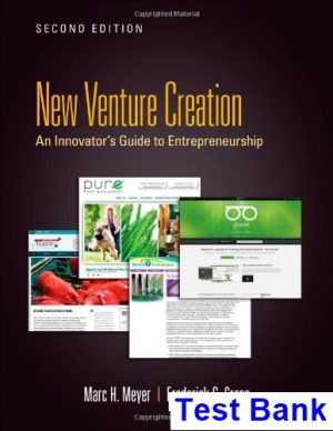 Entrepreneurship An Innovators Guide to Startups and Corporate Ventures 2nd Edition Meyer Test Bank