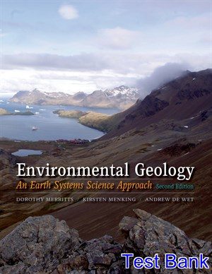 Environmental Geology An Earth Systems Approach 2nd Edition Merritts Test Bank