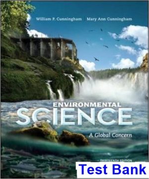 Environmental Science A Global Concern 13th Edition Cunningham Test Bank