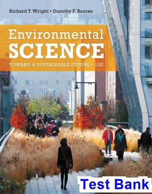 Environmental Science Toward a Sustainable Future 12th Edition Wright Test Bank