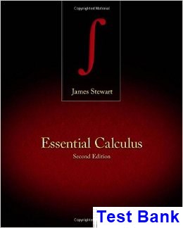 Essential Calculus 2nd Edition James Stewart Test Bank