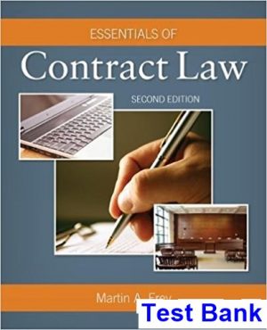 Essentials of Contract Law 2nd Edition Frey Test Bank