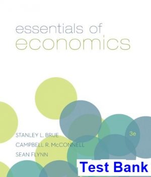 Essentials of Economics 3rd Edition Brue Test Bank